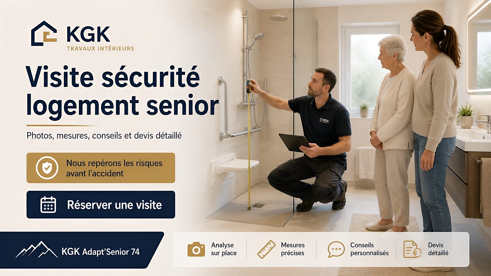 Visite sécurité logement senior : analyse des risques, mesures, conseils et devis détaillé.